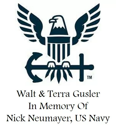 Walt & Terra Gusler in memory of Nick Neumayer, US Navy (PURPLE)